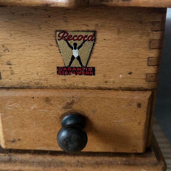 Rare 40s Vintage German Record Stahlwerk Manual Coffee Grinder - Picture 3 of 3